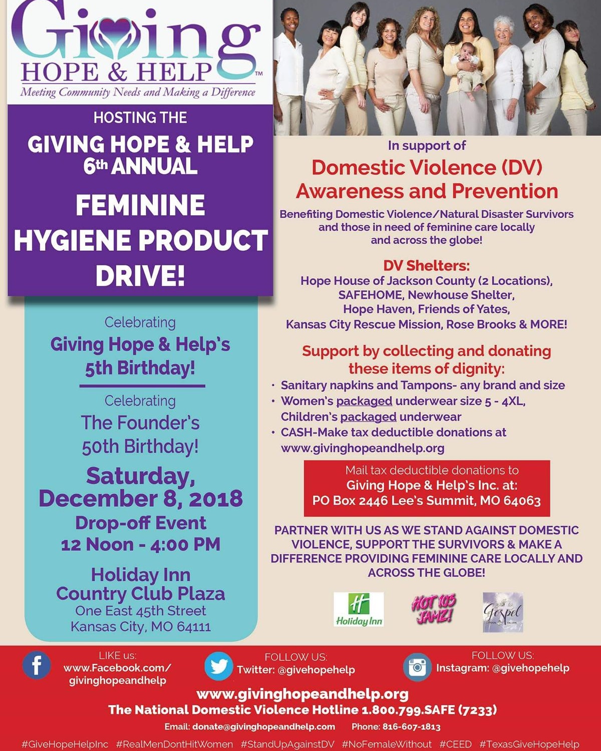 Giving hope and help flyer